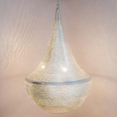 HANGING LAMP BLL FLSK SILVER PLATED 60 - HANGING LAMPS